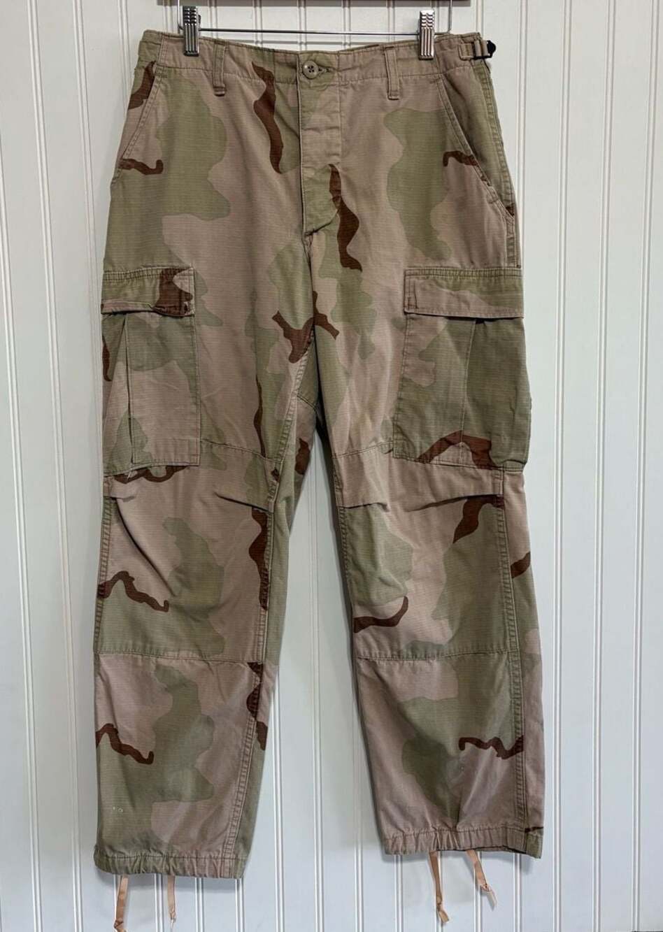 Vintage Desert Camo BDU Cargo Pants 3-Color Coffee Stain Small Short